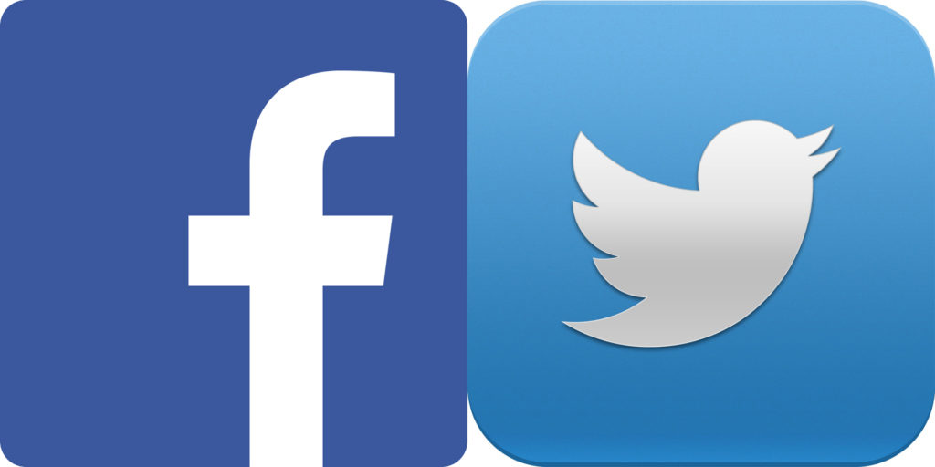 Image shows Facebook and Twitter icons.