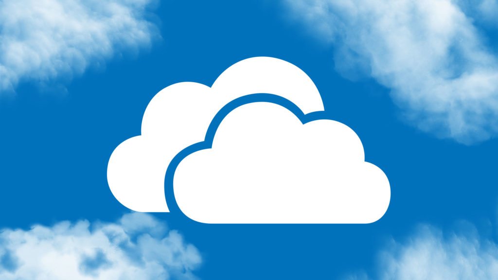 OneDrive image depicts its cloud-based storage.