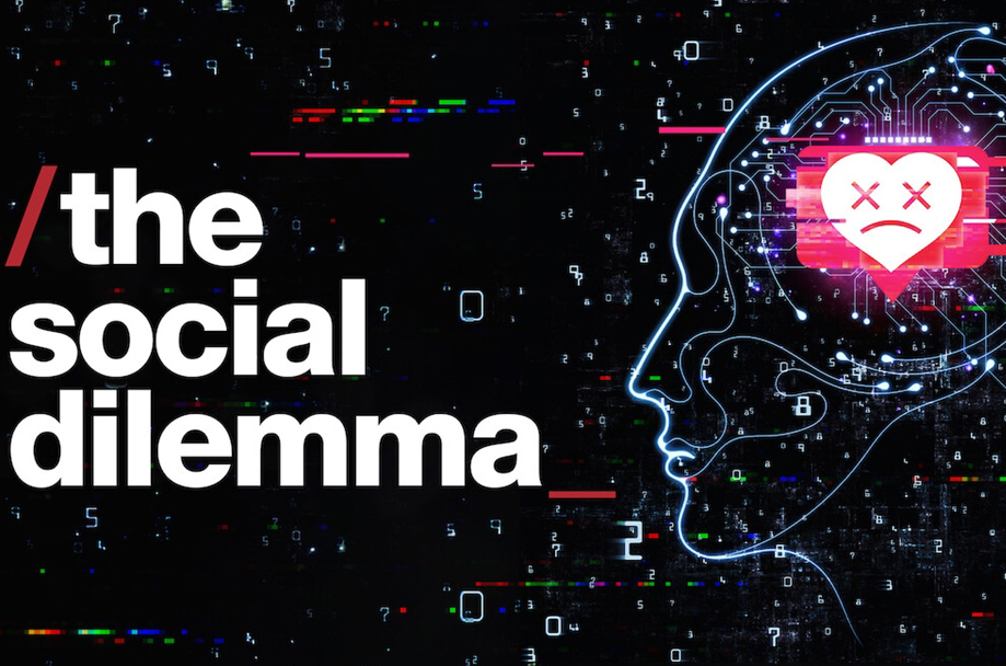Netflix image portrays the documentary film The Social Dilemma.