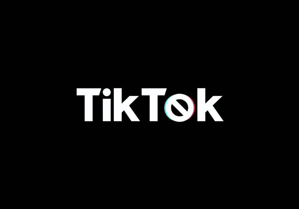 Image shows TikTok with the O as a banned symbol.