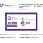 Infused Innovations Places #1 in Channel Futures' 2022 MSP 501 New England Regional Ranking 6