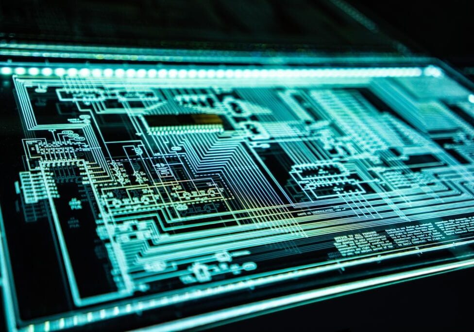 Cybersecurity stats are represented an image of an electronic chip.
